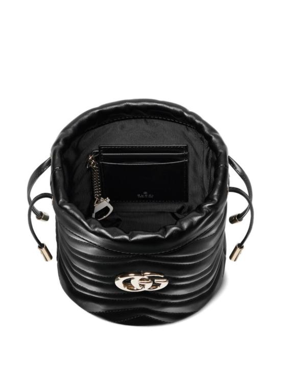 26SS 구찌 GG 마몽 스몰 버킷백 575163AAET81000 Black - GUCCI
