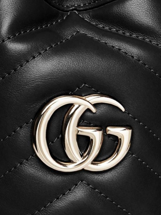 26SS 구찌 GG 마몽 스몰 버킷백 575163AAET81000 Black - GUCCI