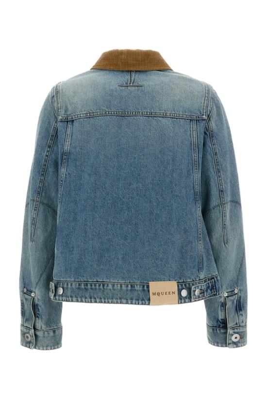 26SS 알렉산더 맥퀸 데님 자켓 852182QMAD04383 Blue - ALEXANDER MCQUEEN