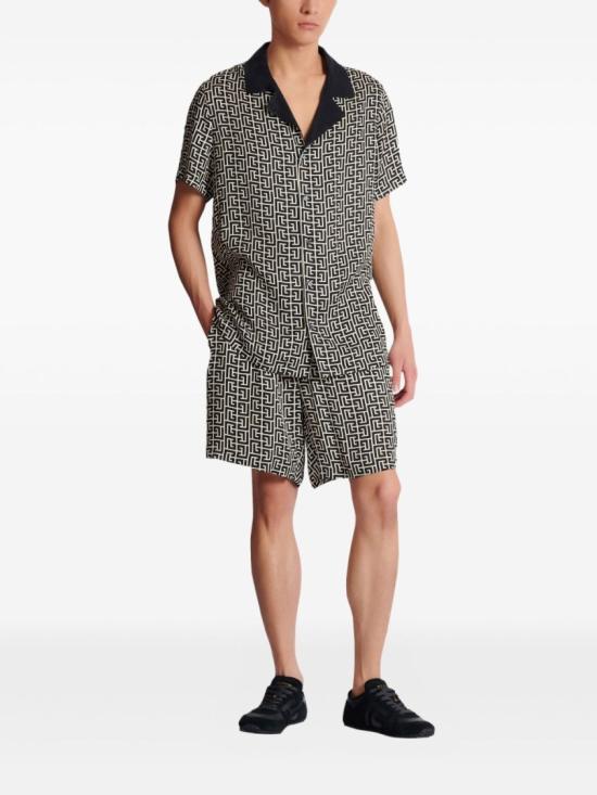 26SS 발망 숏팬츠 GH1PA172VI36 GXE Grey - BALMAIN