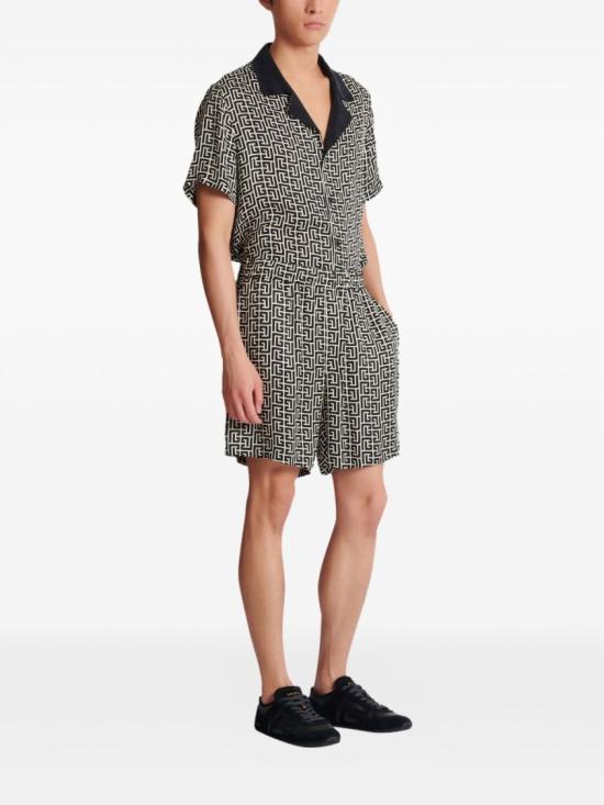 26SS 발망 숏팬츠 GH1PA172VI36 GXE Grey - BALMAIN