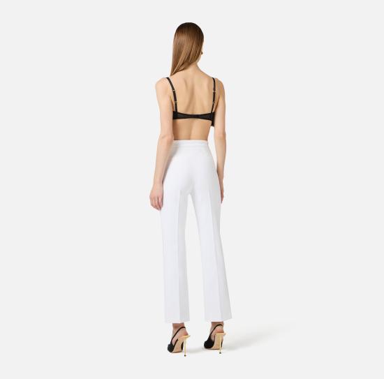 26SS 엘리자베타프랜치 트레이닝 상의 PA16861E2 360 Ivory - ELISABETTA FRANCHI