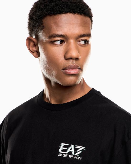 26SS 엠포리오 아르마니 반팔 티셔츠 7M001327 AF17789 UC001 Black - EMPORIO ARMANI