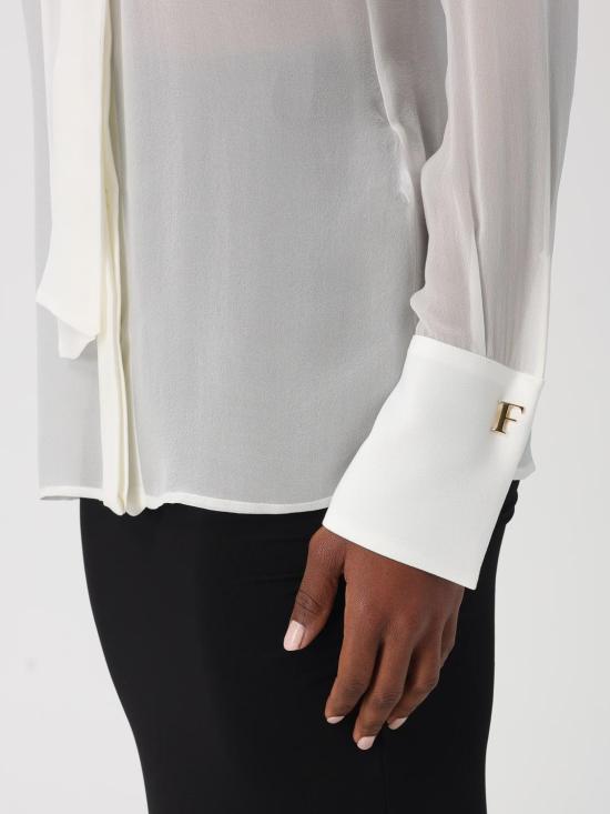 26SS 엘리자베타프랜치 셔츠 CA14861E2 360 Avorio - ELISABETTA FRANCHI