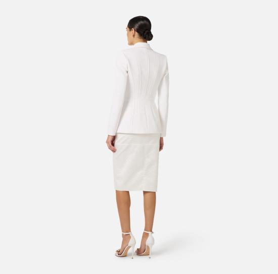 26SS 엘리자베타프랜치 수트 자켓 GI21661E2 360 Ivory - ELISABETTA FRANCHI