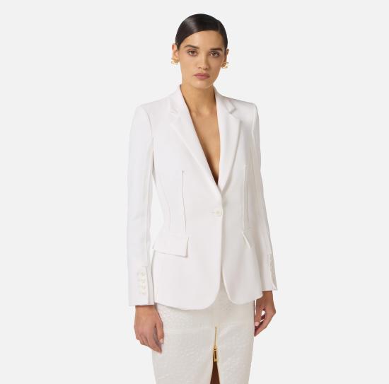 26SS 엘리자베타프랜치 수트 자켓 GI21661E2 360 Ivory - ELISABETTA FRANCHI