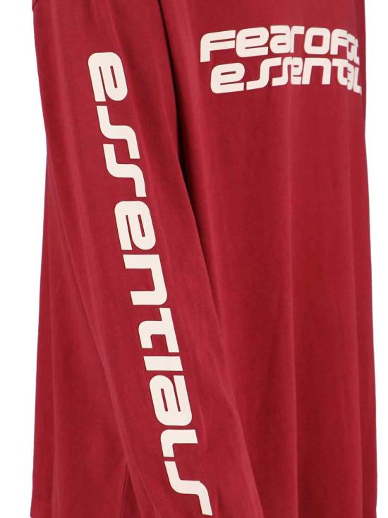 25FW 피어오브갓 반팔 티셔츠 125HO254572F CRIMSON Red - FEAR OF GOD