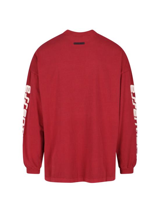 25FW 피어오브갓 반팔 티셔츠 125HO254572F CRIMSON Red - FEAR OF GOD