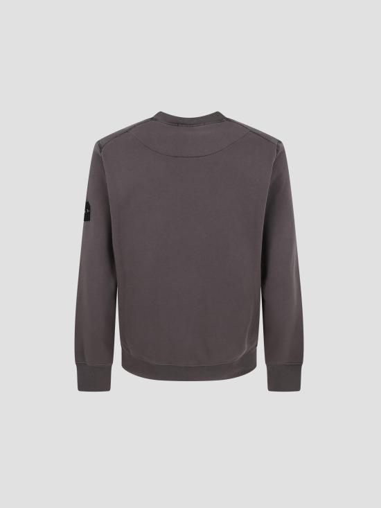 26SS 스톤 아일랜드 오가닉 코튼 플리스 레귤러 핏 크루넥 스웨트셔츠 L1S15 6100060 S0051 V0065 CHARCOAL DOM - STONE ISLAND