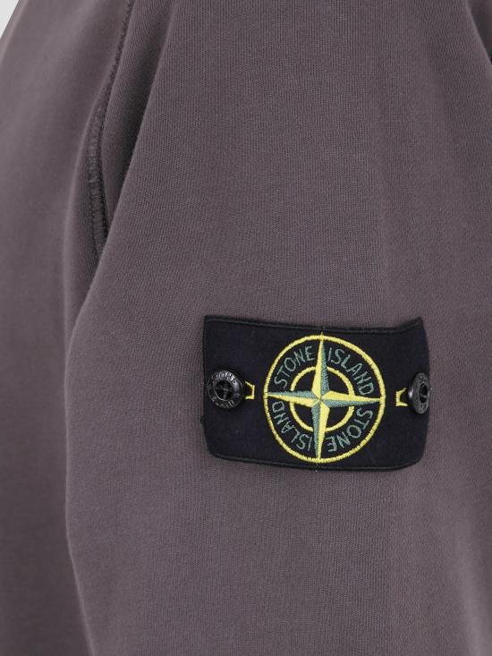 26SS 스톤 아일랜드 오가닉 코튼 플리스 레귤러 핏 크루넥 스웨트셔츠 L1S15 6100060 S0051 V0065 CHARCOAL DOM - STONE ISLAND