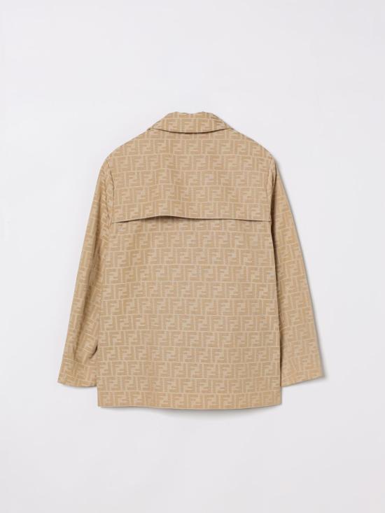 26SS [키즈] 펜디 캐주얼 자켓 JFA223AQTK F1P2N White - FENDI