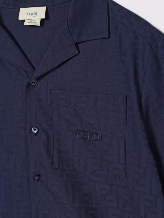 26SS [키즈] 펜디 셔츠 JMC202AS64 F1I11 Blue - FENDI