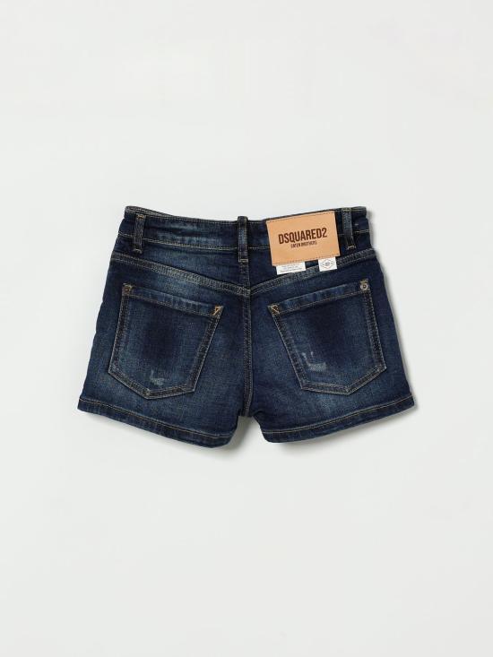 26SS [키즈] 디스퀘어드2 쇼츠/버뮤다 DQ0787D0AFS DQ01 Blue - DSQUARED2