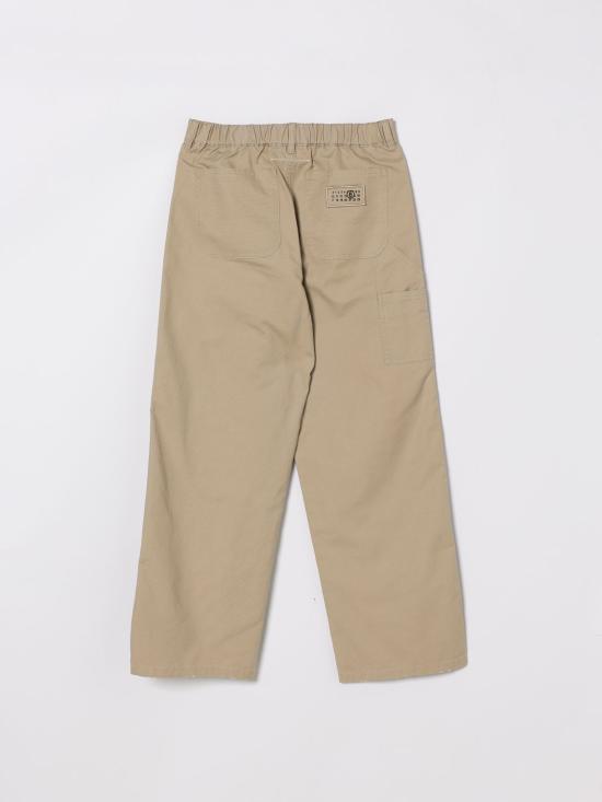 26SS [키즈] MM6 메종마르지엘라 트레이닝/조거 팬츠 M60958MM07D M6709 Beige - MM6 MAISON MARGIELA