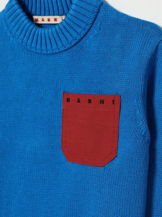 26SS [키즈] 마르니 풀오버 M01775M00XA 0M859 Gnawed Blue - MARNI