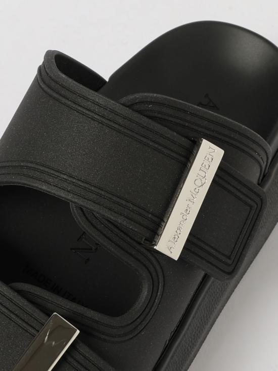 26SS 알렉산더 맥퀸 하이브리드 슬라이드 658063WAZ51 1081 Black - ALEXANDER MCQUEEN