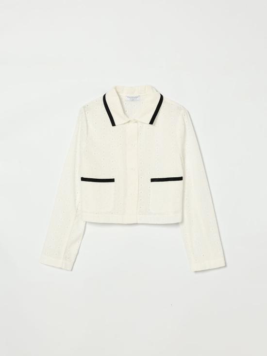 26SS [키즈] 필로소피 셔츠 I1G1007946 0001 Yellow Cream