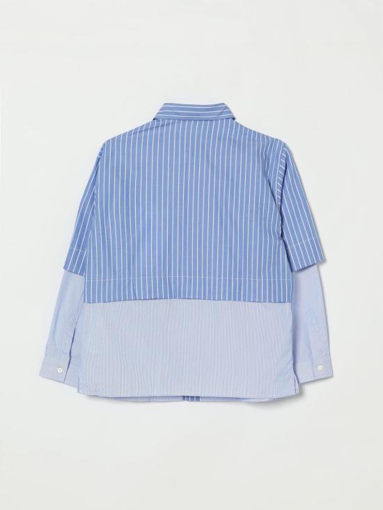 26SS [키즈] 돈답 셔츠 DMCA0490CR016 D128 Gnawed Blue - DONDUP