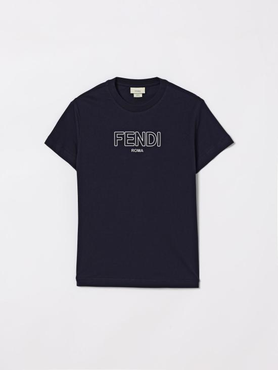 26SS [키즈] 펜디 티셔츠 JUI2027AJ F0QG0 Blue