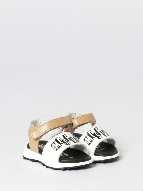 26SS [키즈] 모스키노 슈즈 82934 01 Beige - MOSCHINO