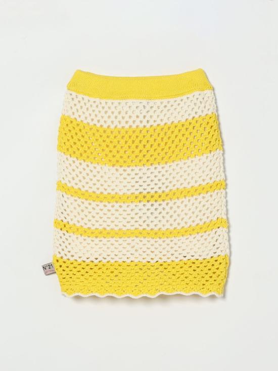 26SS [키즈] 누메로벤투노 스커트 N2109XN0488 0N215 Yellow - N°21