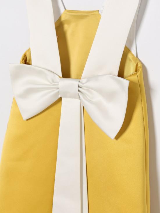 26SS [키즈] 엘리자베타프랜치 원피스 EFAB6680RA016 2100 Yellow - ELISABETTA FRANCHI
