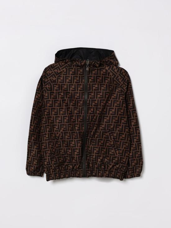 26SS [키즈] 펜디 캐주얼 자켓 JUA092AEYC F0QA1 Black - FENDI