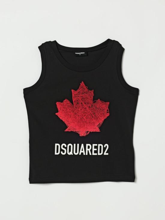 26SS [키즈] 디스퀘어드2 티셔츠 DQ3313D00XM DQ900 Black