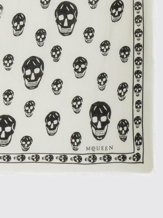 26SS 알렉산더 맥퀸 머플러/스카프 8078893222Q 9260 Ivory - ALEXANDER MCQUEEN