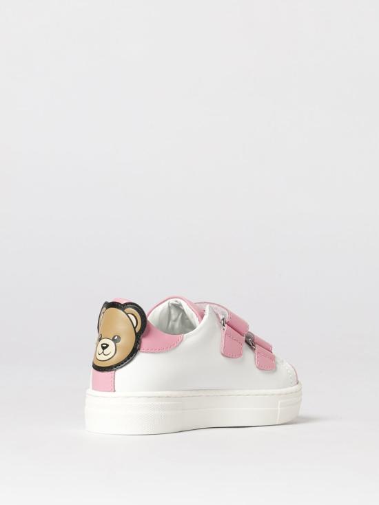 26SS [키즈] 모스키노 스니커즈 83070 01 Pink - MOSCHINO