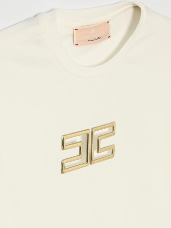 26SS [키즈] 엘리자베타프랜치 티셔츠 EFTS2610JE006 0115 White - ELISABETTA FRANCHI