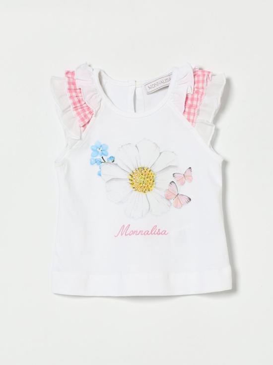 26SS [키즈] 모나리자 티셔츠 39G6057002 0099 White