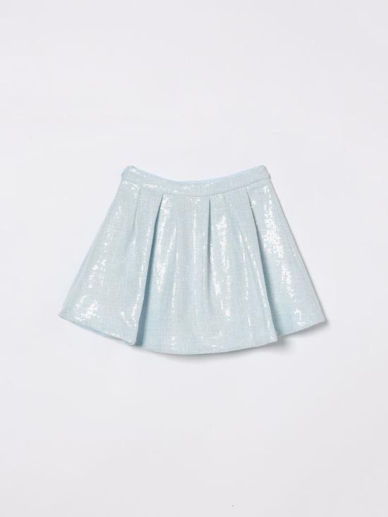 26SS [키즈] 미미솔 스커트 MFGO212TS1083 LTB Gnawed Blue - MI MI SOL