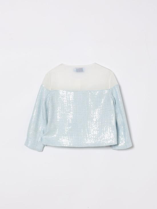 26SS [키즈] 미미솔 캐주얼 자켓 MFGC068TS1083 LTB Gnawed Blue - MI MI SOL