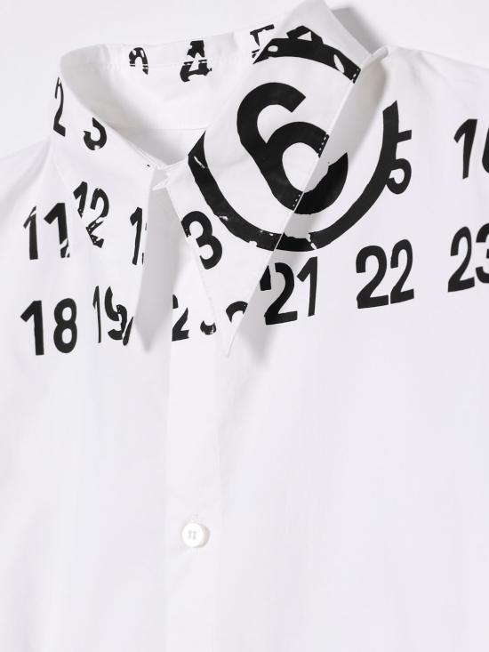 26SS [키즈] MM6 메종마르지엘라 원피스 M60943MM014 M6100 White - MM6 MAISON MARGIELA