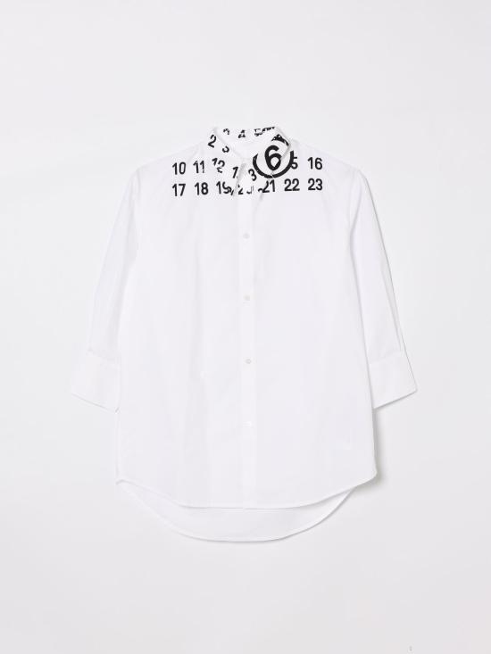 26SS [키즈] MM6 메종마르지엘라 원피스 M60943MM014 M6100 White