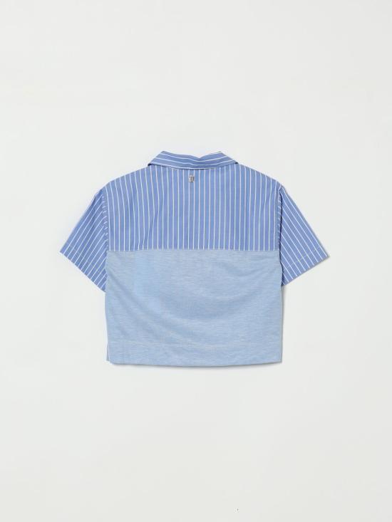 26SS [키즈] 돈답 셔츠 DMTS0570CR016 D128 Gnawed Blue - DONDUP