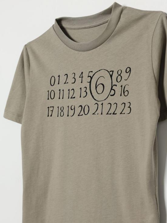 26SS [키즈] MM6 메종마르지엘라 티셔츠 M61020MM02Y M6907 Grey - MM6 MAISON MARGIELA