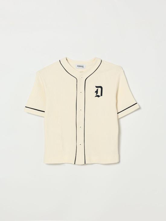 26SS [키즈] 돈답 셔츠 DMCA0540JE015 D196 Yellow Cream