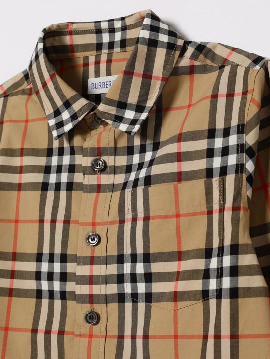 26SS [키즈] 버버리 셔츠 8117166 B9368 Beige - BURBERRY