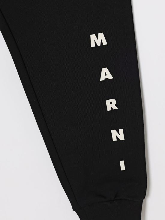 26SS [키즈] 마르니 트레이닝/조거 팬츠 M01218M00V0 0M900 Black - MARNI