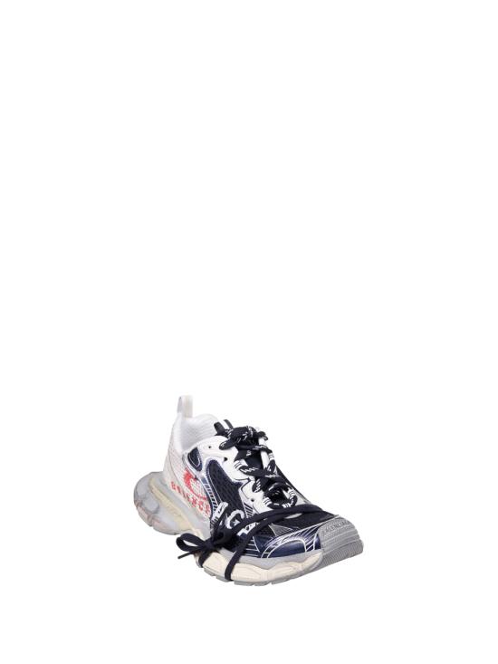 26SS 발렌시아가 3xl 스플릿 로고 스니커즈 840090 W3XSG 9161 EGGSHELL RED NAVY - BALENCIAGA
