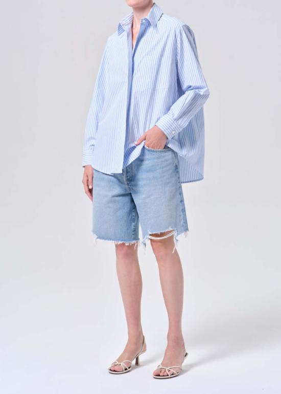  에이골디 셔츠 아골데 아리스 셔츠 인 뱅크 스트라이프 - AGOLDE