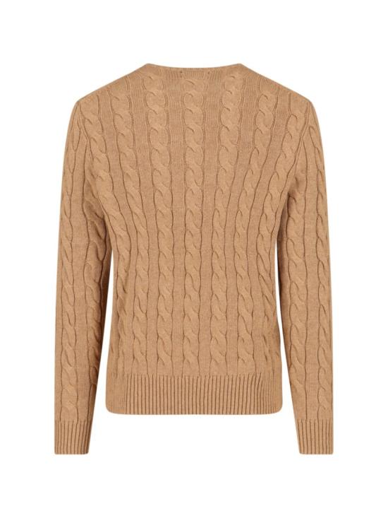 26SS 폴로 랄프로렌 로고 자수 케이블 니트 스웨터 710 775885014 Brown - POLO RALPH LAUREN