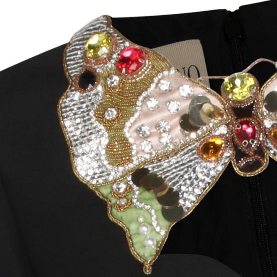 26SS 발렌티노 가라바니 미디 원피스 8B3VAHH71CFCRC Black - VALENTINO GARAVANI