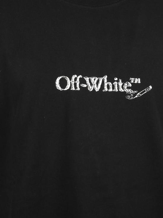 25FW 오프화이트 반팔 티셔츠 OMAA120F25JER00C1001 Black - OFF WHITE