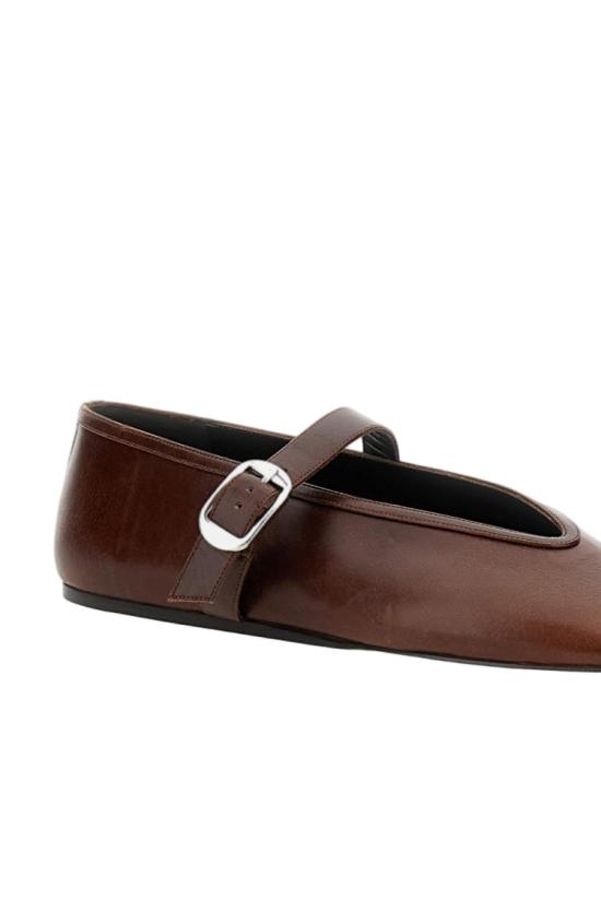 26SS 르 몽드 베릴 플랫 슈즈 STECALBROBROWN Brown - LE MONDE BERYL