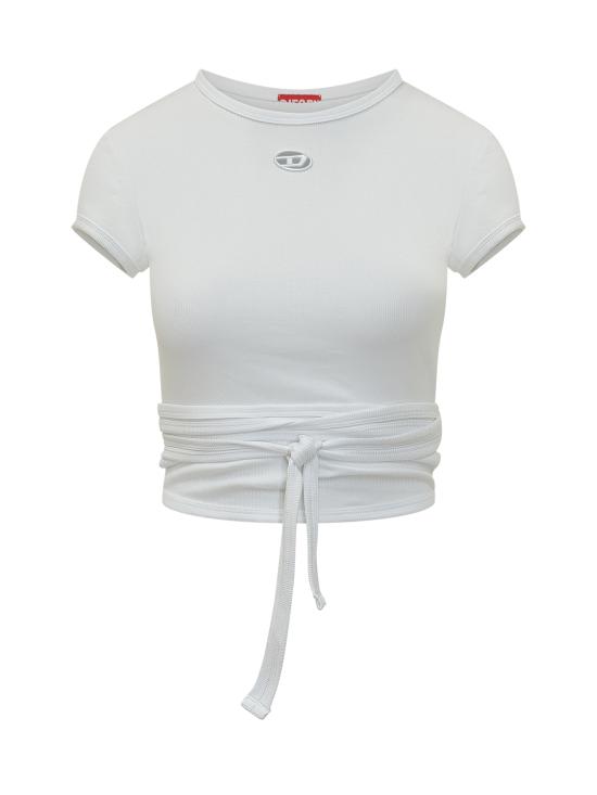 26SS 디젤 반팔 티셔츠 A211970EJAI 100 BIANCO