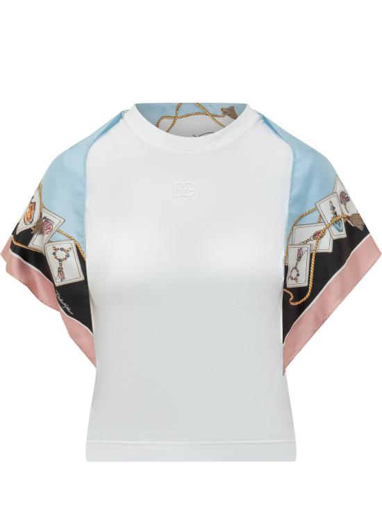 26SS 돌체앤가바나 반팔 티셔츠 F8W31ZGDDPE W0800 BIANCO OTTICO