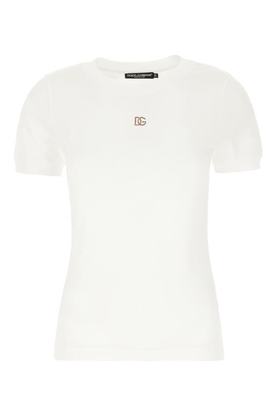 26SS 돌체앤가바나 반팔 티셔츠 F8V42ZGDDL7 W0800 BIANCO OTTICO